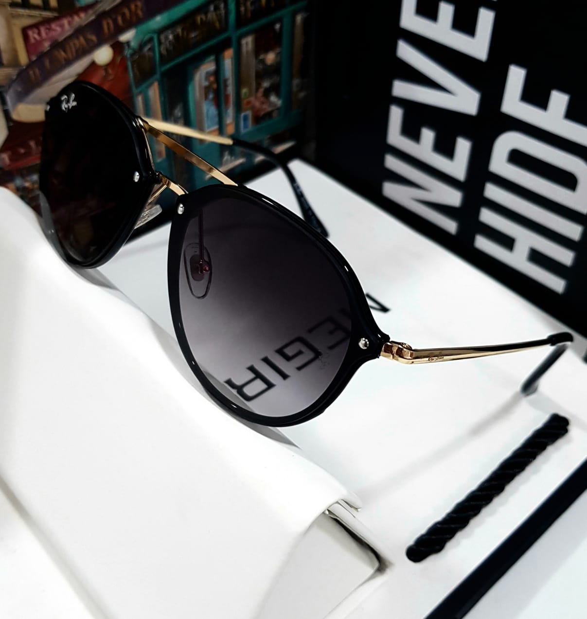 Rayban Round Fleck Plus+ Estuche Origina